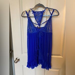 NWOT Royal blue color lingerie. Size XL.